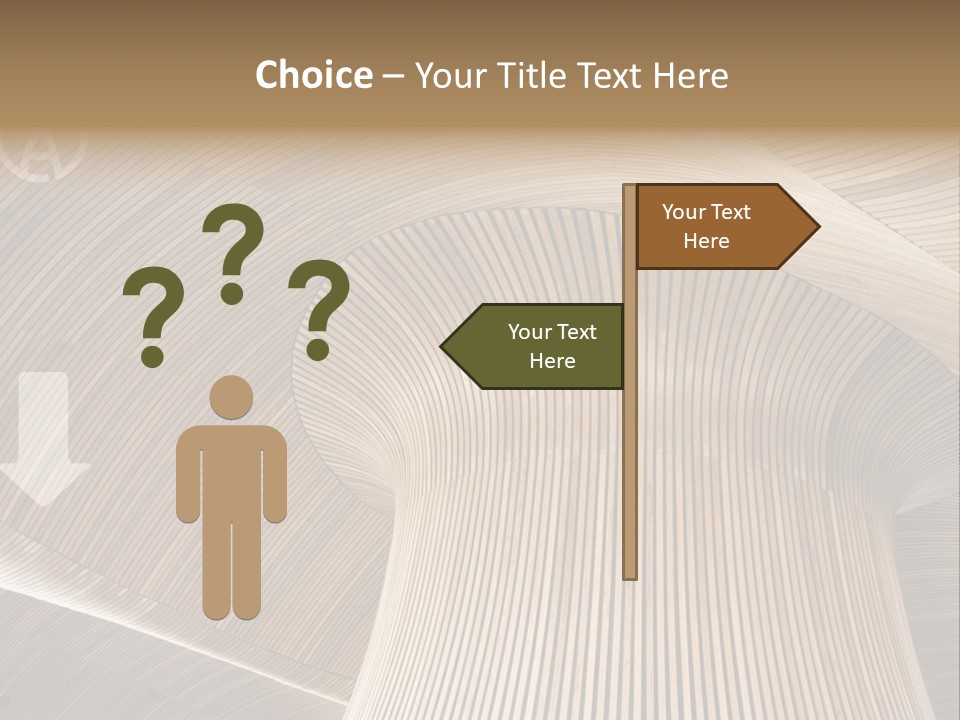 Pensioner Sunrise Caucasian PowerPoint Template