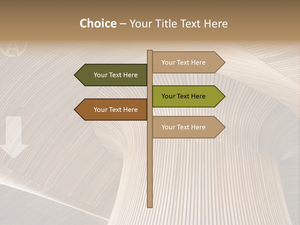 Pensioner Sunrise Caucasian PowerPoint Template
