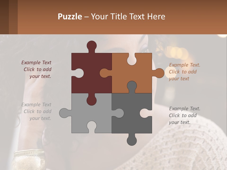 Wellness Caucasian Ocean PowerPoint Template