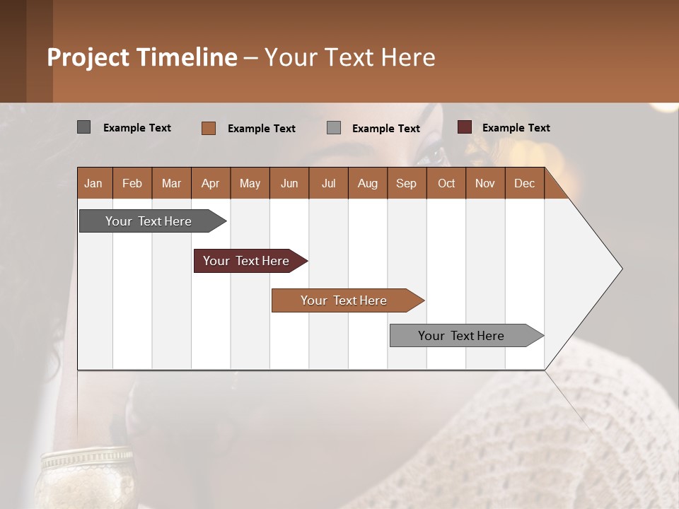 Wellness Caucasian Ocean PowerPoint Template
