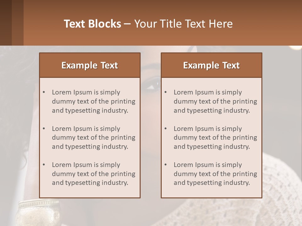 Wellness Caucasian Ocean PowerPoint Template