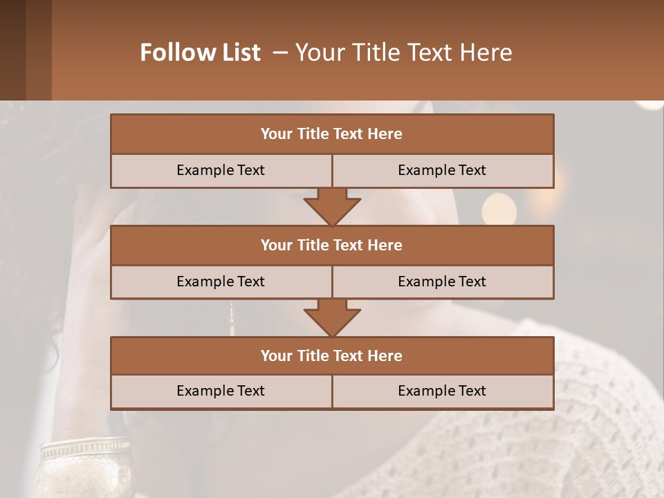 Wellness Caucasian Ocean PowerPoint Template