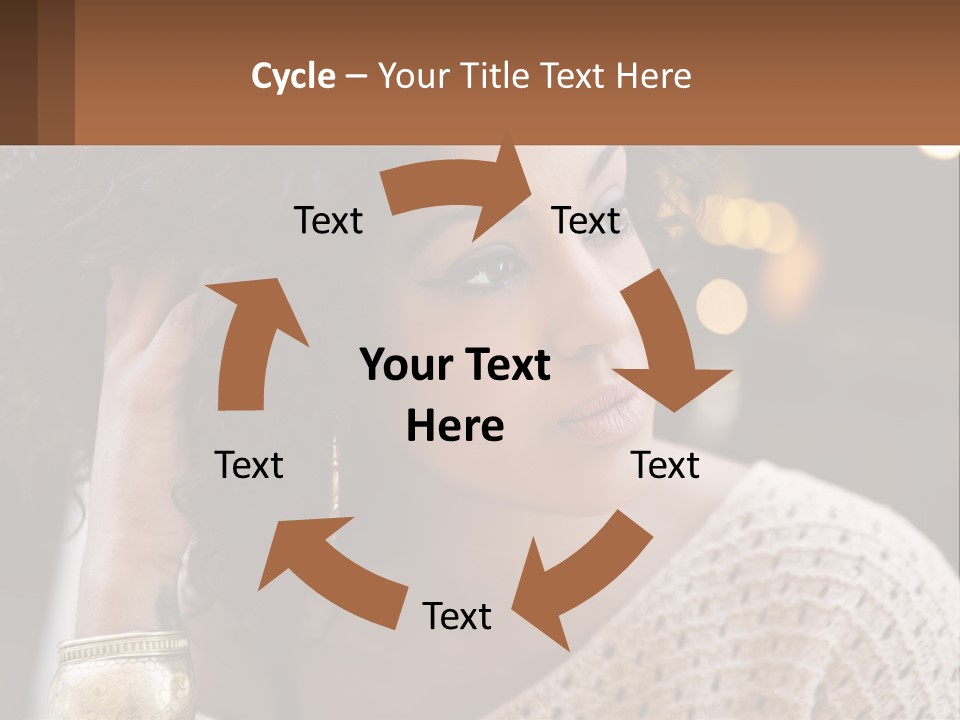 Wellness Caucasian Ocean PowerPoint Template