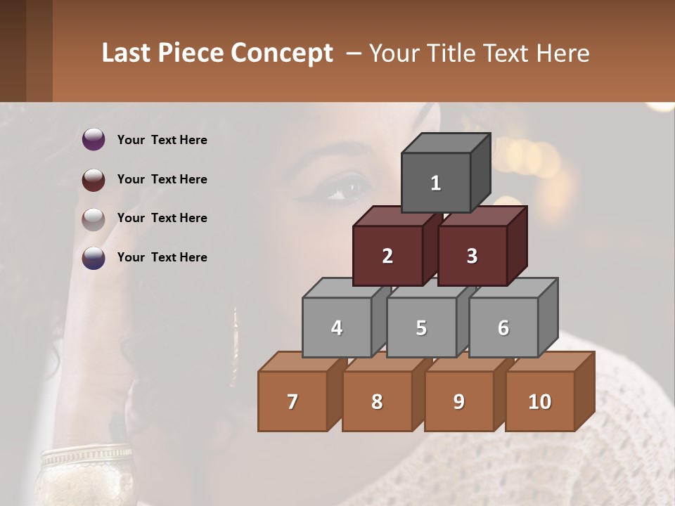 Wellness Caucasian Ocean PowerPoint Template