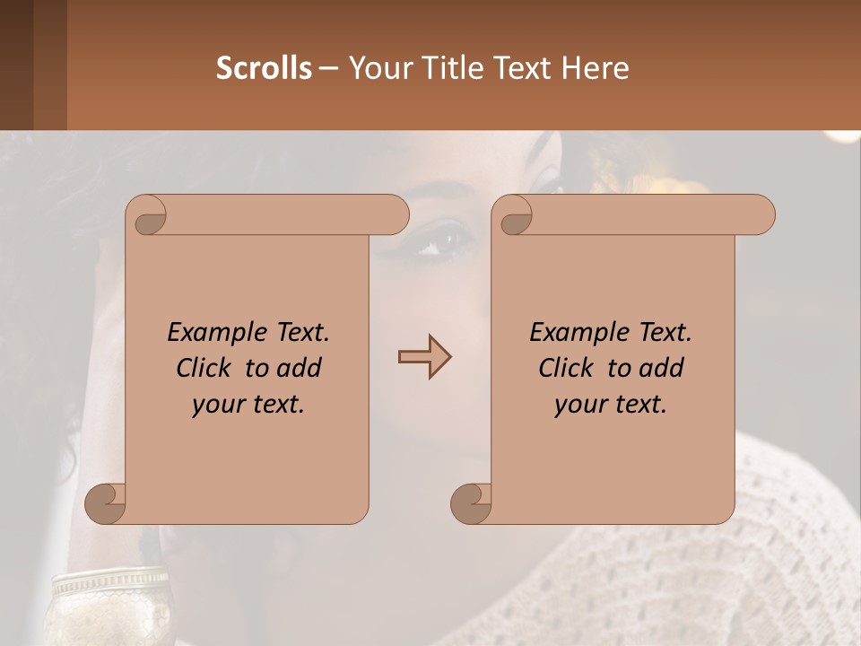 Wellness Caucasian Ocean PowerPoint Template