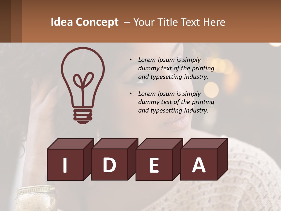 Wellness Caucasian Ocean PowerPoint Template