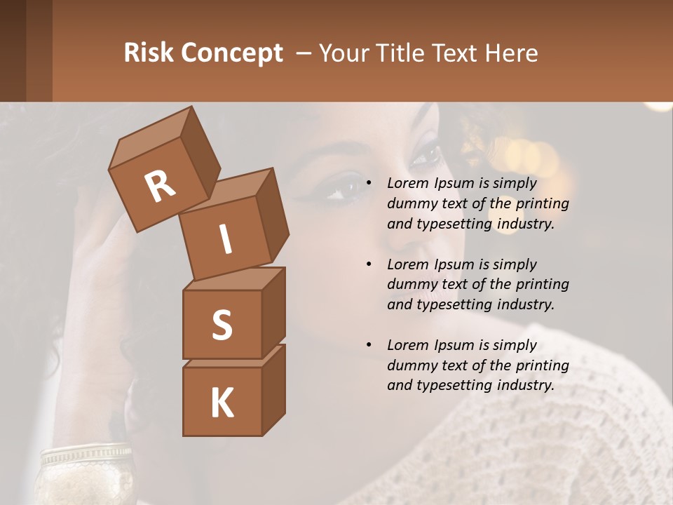 Wellness Caucasian Ocean PowerPoint Template