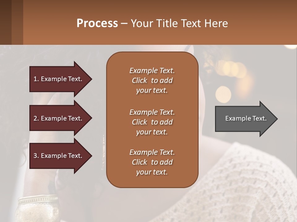 Wellness Caucasian Ocean PowerPoint Template