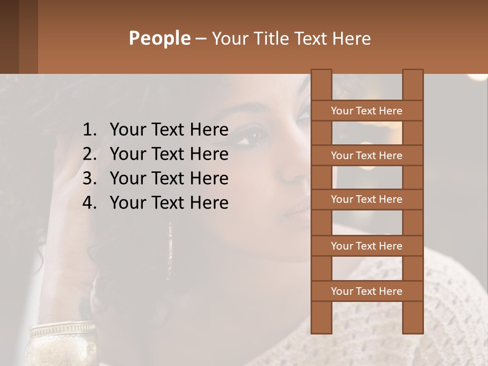 Wellness Caucasian Ocean PowerPoint Template