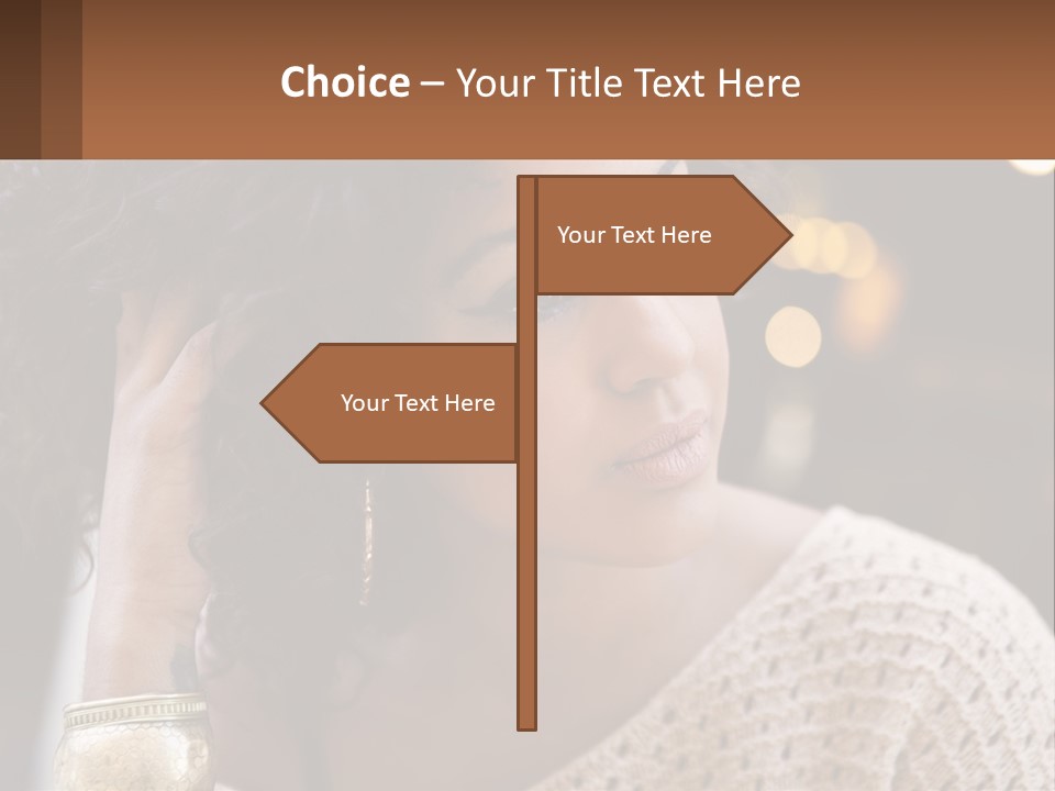 Wellness Caucasian Ocean PowerPoint Template