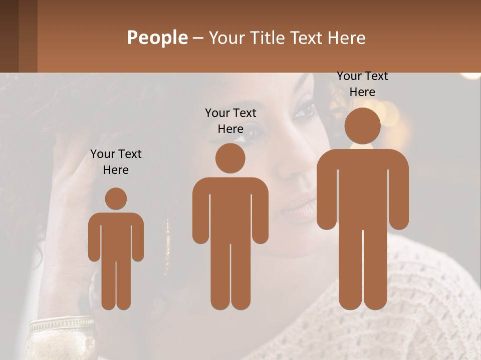 Wellness Caucasian Ocean PowerPoint Template