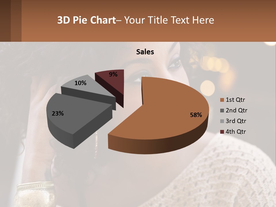 Wellness Caucasian Ocean PowerPoint Template