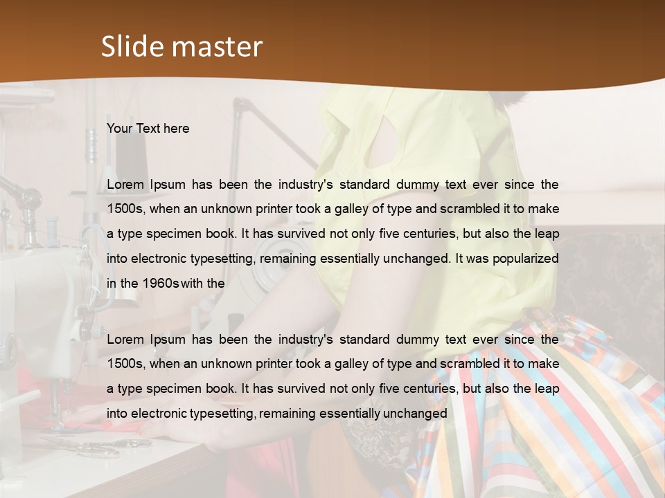 Retired Portrait Wave PowerPoint Template