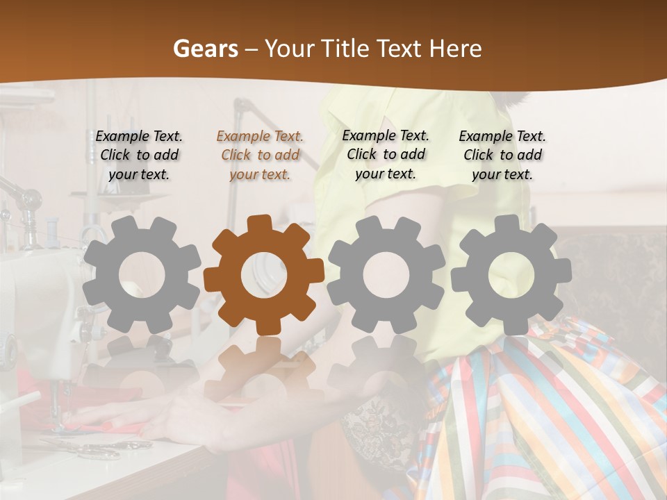 Retired Portrait Wave PowerPoint Template