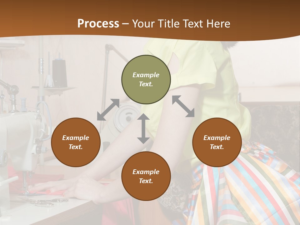 Retired Portrait Wave PowerPoint Template