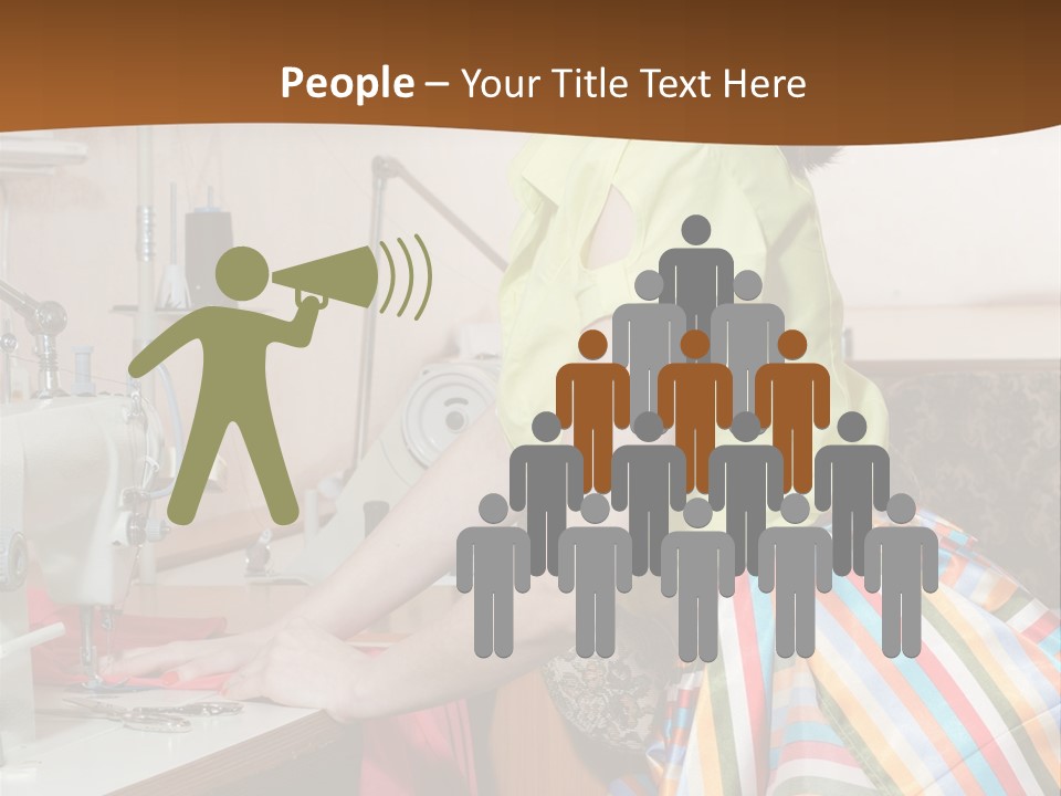 Retired Portrait Wave PowerPoint Template