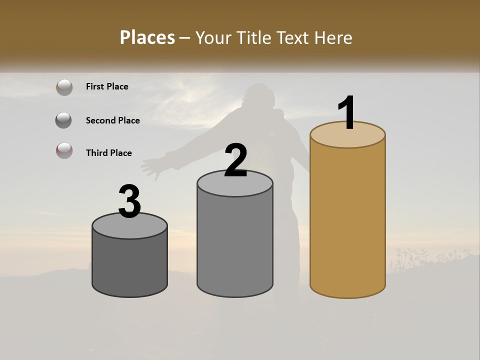 Sunset Daughter Peaceful PowerPoint Template