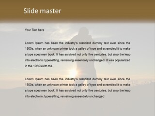 Sunset Daughter Peaceful PowerPoint Template