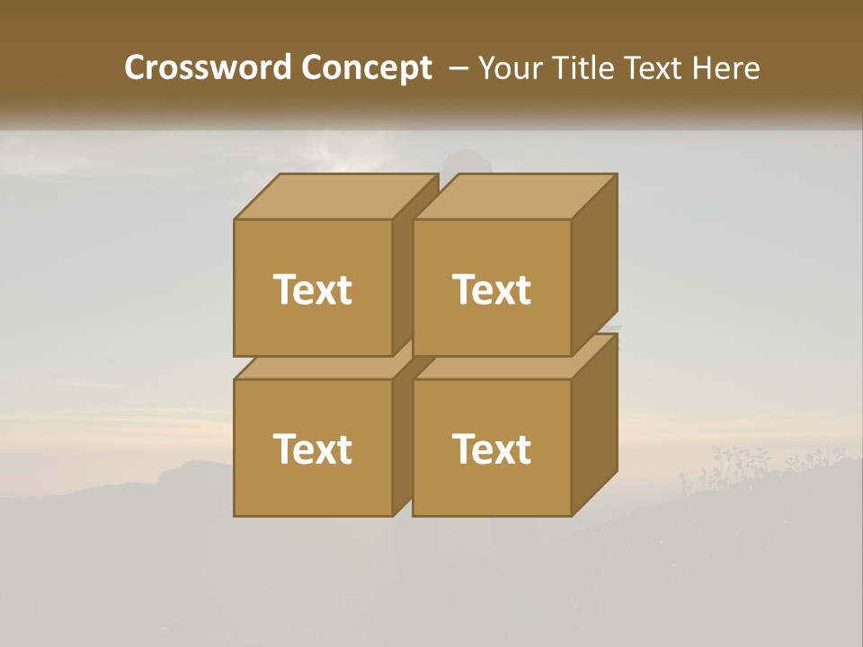 Sunset Daughter Peaceful PowerPoint Template