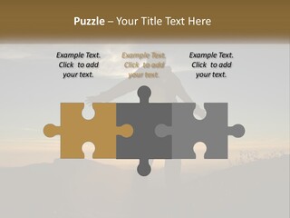 Sunset Daughter Peaceful PowerPoint Template