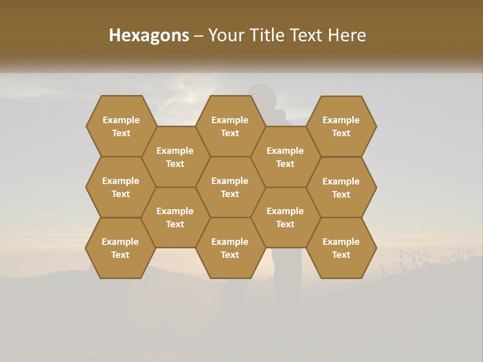 Sunset Daughter Peaceful PowerPoint Template