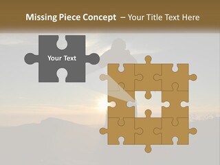 Sunset Daughter Peaceful PowerPoint Template