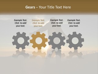 Sunset Daughter Peaceful PowerPoint Template