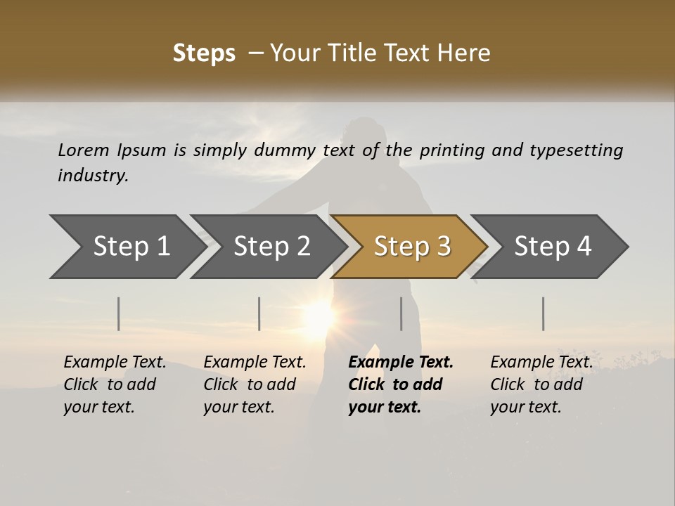 Sunset Daughter Peaceful PowerPoint Template