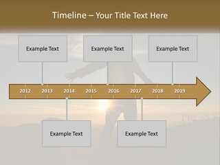 Sunset Daughter Peaceful PowerPoint Template