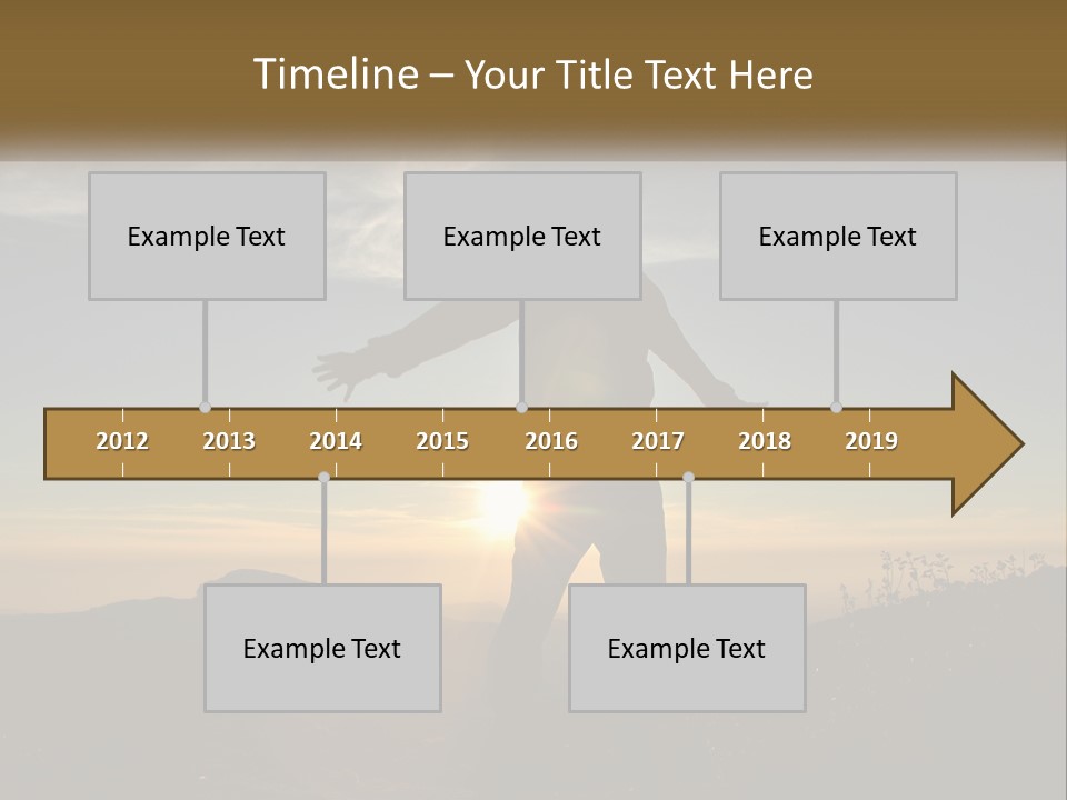 Sunset Daughter Peaceful PowerPoint Template