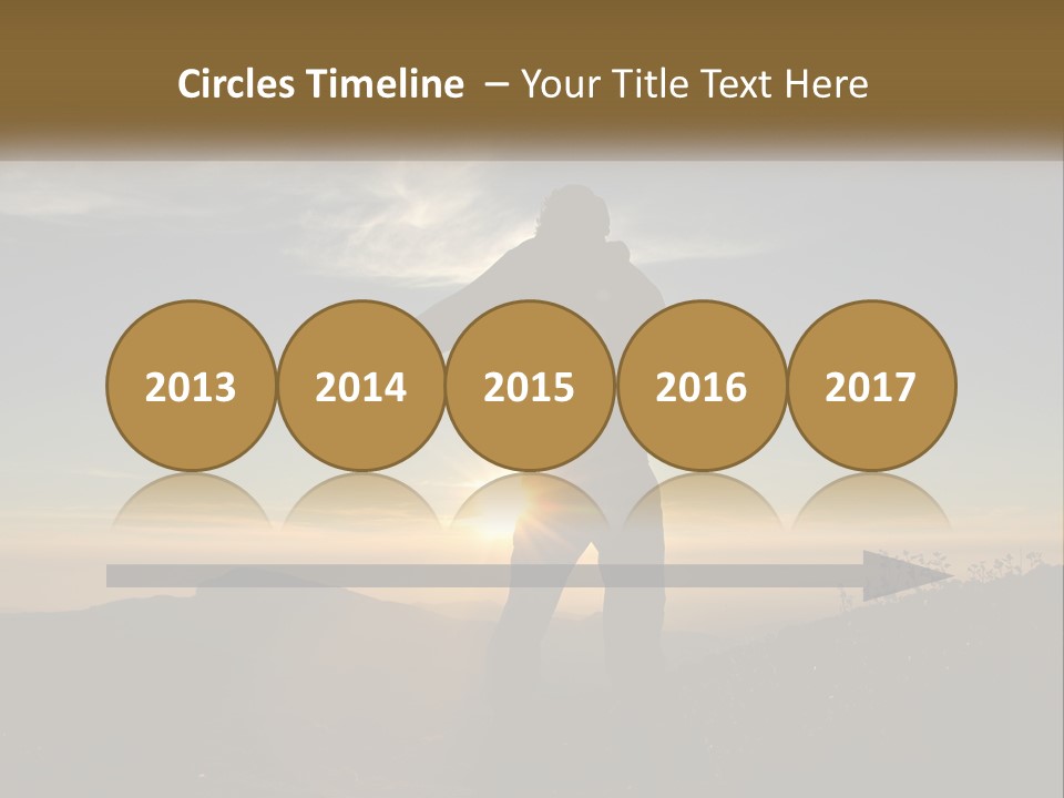 Sunset Daughter Peaceful PowerPoint Template