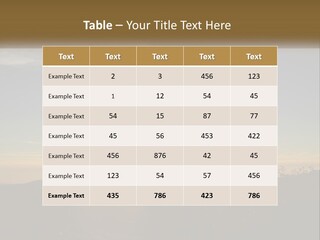 Sunset Daughter Peaceful PowerPoint Template