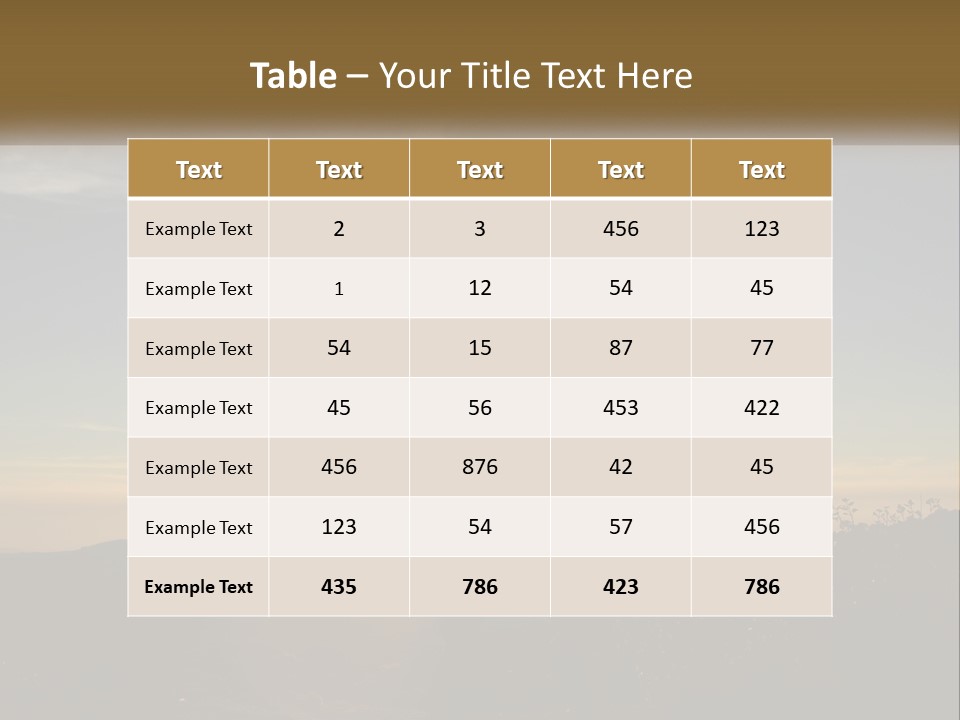 Sunset Daughter Peaceful PowerPoint Template