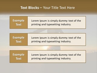 Sunset Daughter Peaceful PowerPoint Template