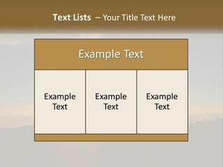 Sunset Daughter Peaceful PowerPoint Template