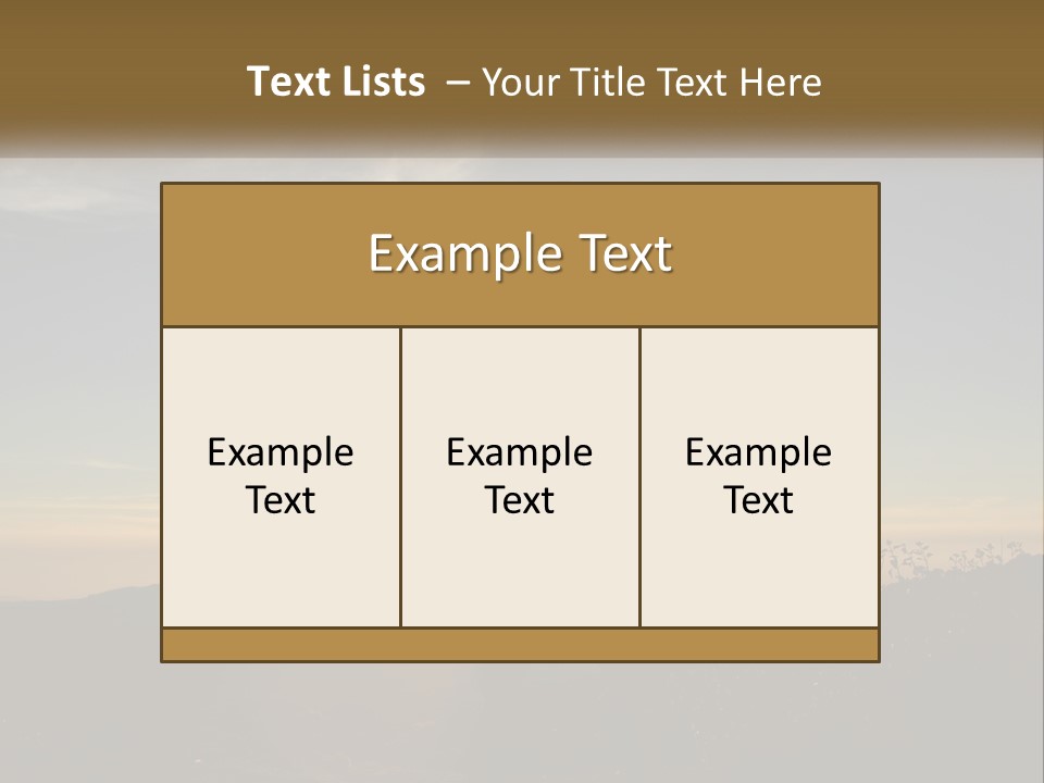 Sunset Daughter Peaceful PowerPoint Template