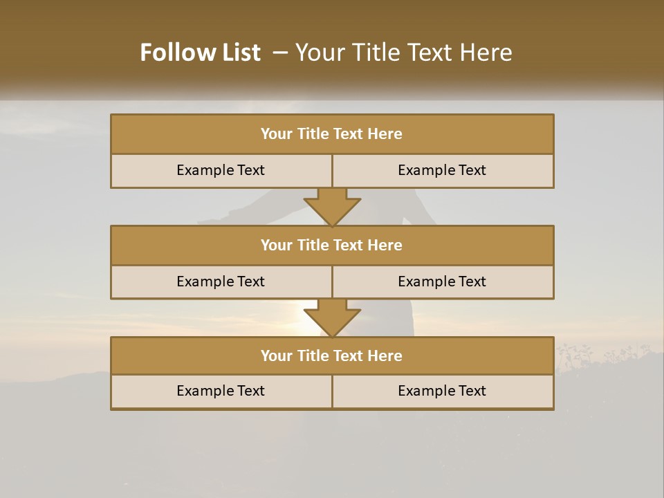 Sunset Daughter Peaceful PowerPoint Template