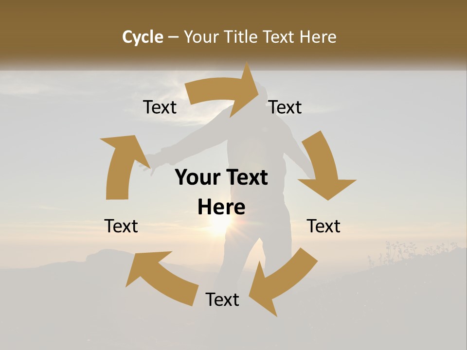 Sunset Daughter Peaceful PowerPoint Template