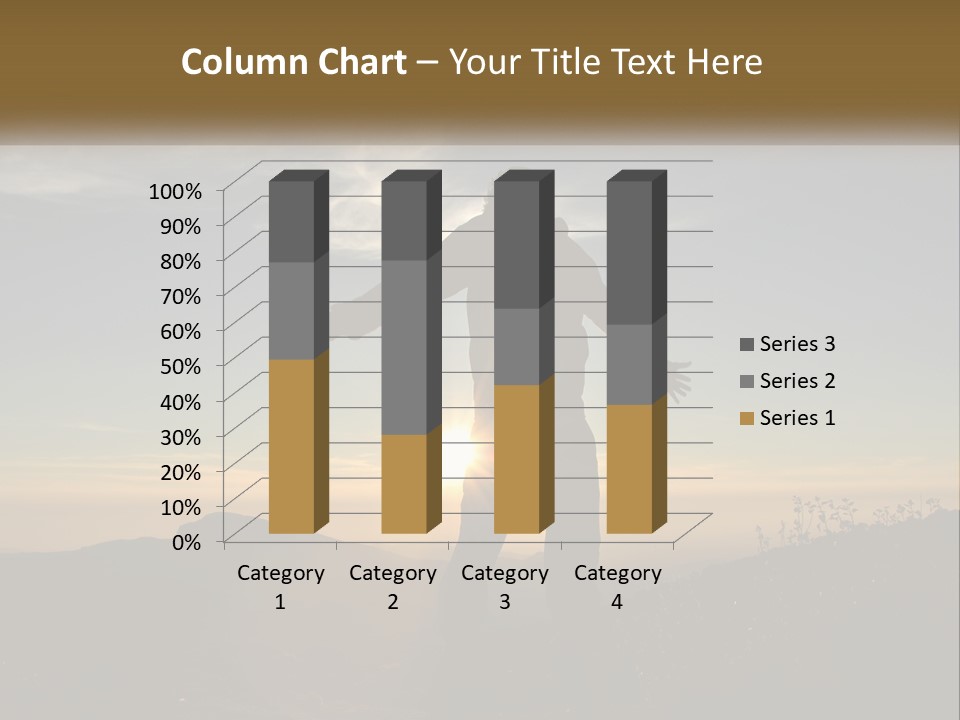 Sunset Daughter Peaceful PowerPoint Template