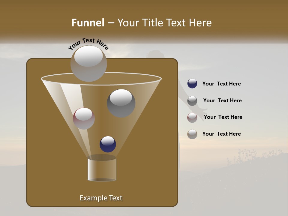 Sunset Daughter Peaceful PowerPoint Template