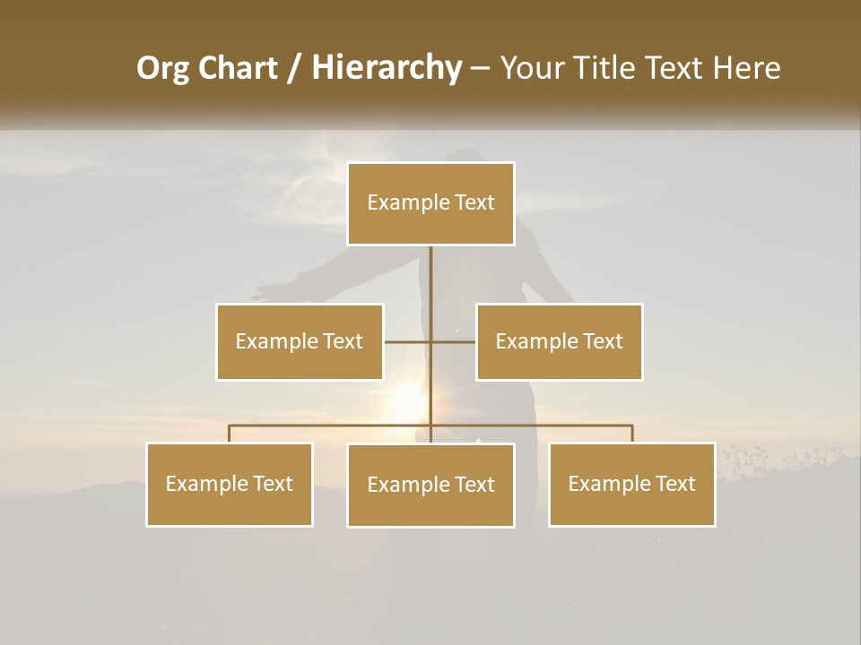 Sunset Daughter Peaceful PowerPoint Template