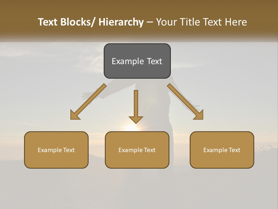 Sunset Daughter Peaceful PowerPoint Template
