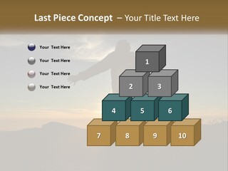 Sunset Daughter Peaceful PowerPoint Template