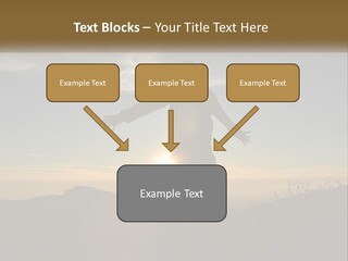 Sunset Daughter Peaceful PowerPoint Template