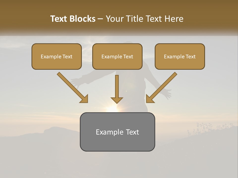 Sunset Daughter Peaceful PowerPoint Template