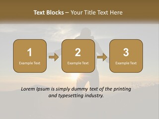 Sunset Daughter Peaceful PowerPoint Template