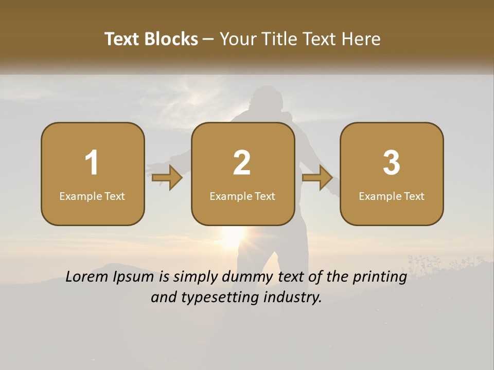 Sunset Daughter Peaceful PowerPoint Template