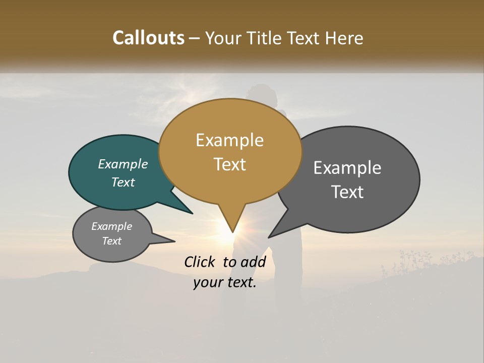 Sunset Daughter Peaceful PowerPoint Template
