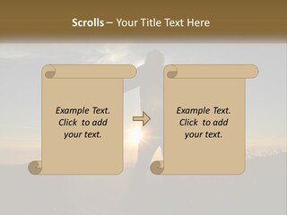 Sunset Daughter Peaceful PowerPoint Template