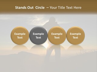 Sunset Daughter Peaceful PowerPoint Template